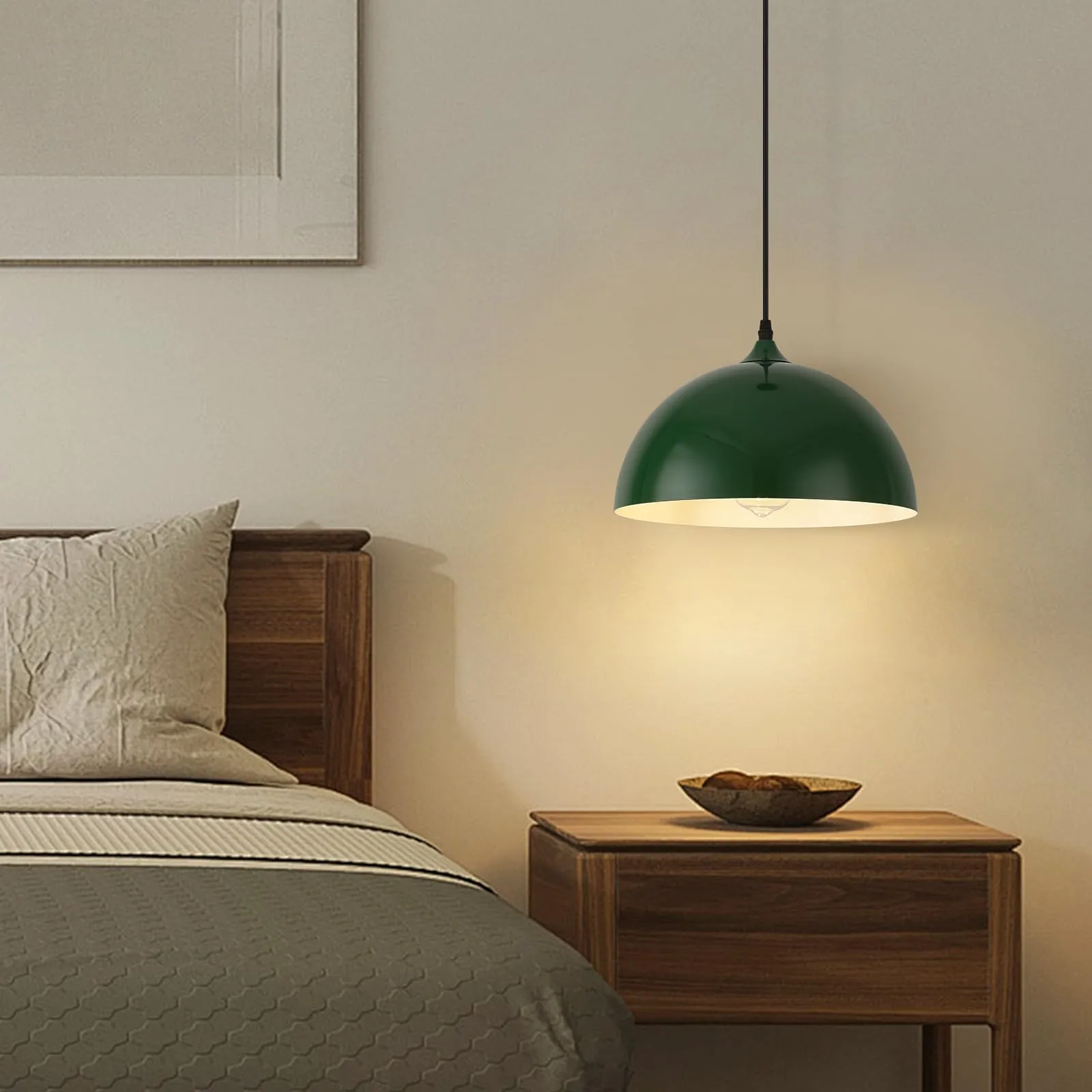 Green Farmhouse Industrial Pendant Light 2-Pack - Image 6