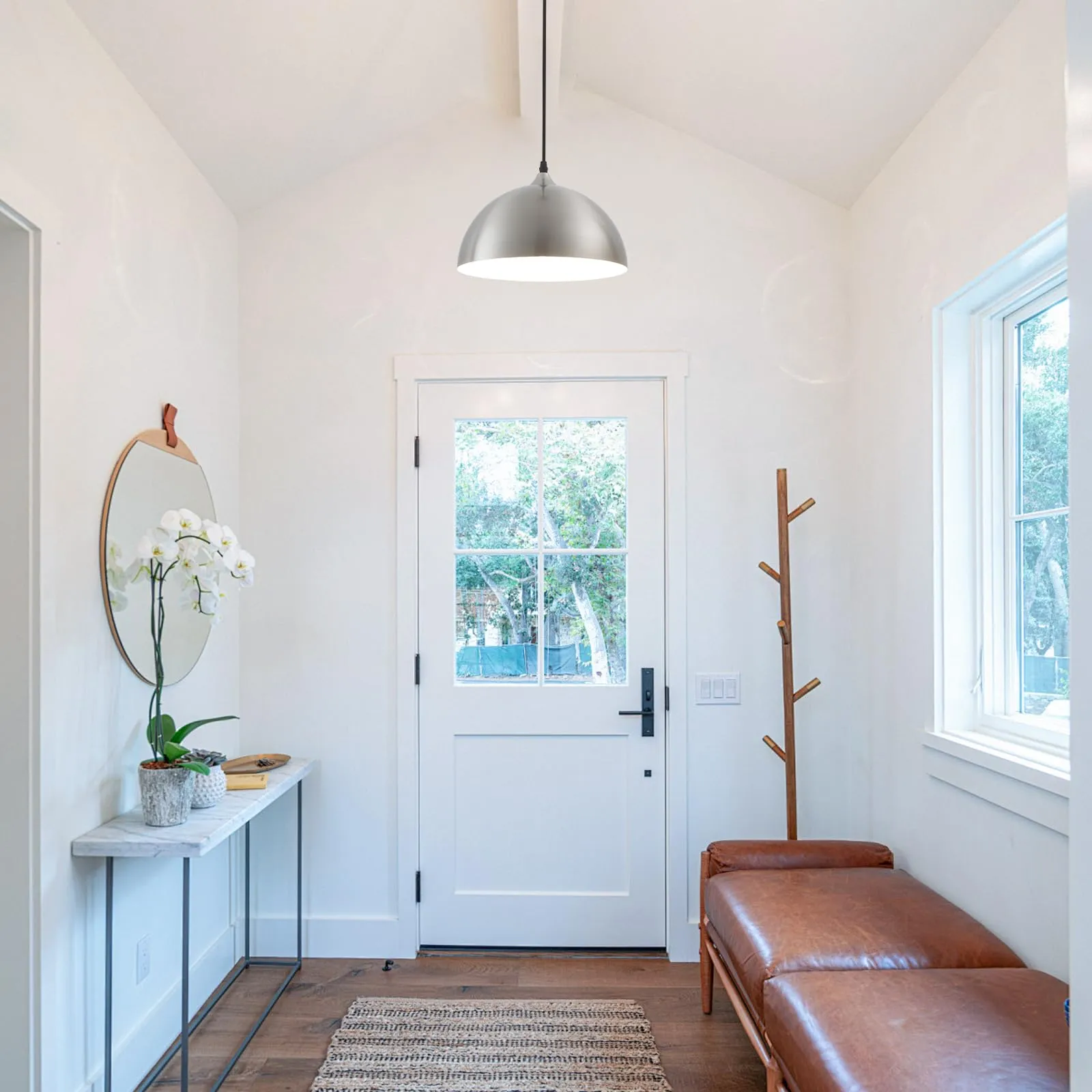 Brushed Nickel Plug-in Farmhouse Pendant Light 2-Pack - Image 6