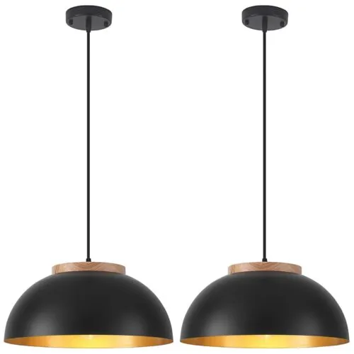 Black Large Farmhouse Pendant Light 16