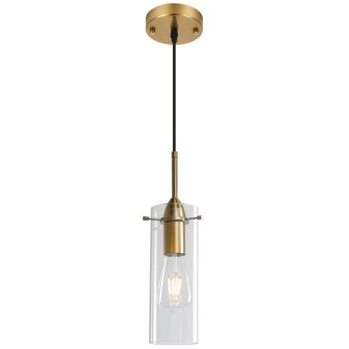 Gold Blown Glass Pendant Light