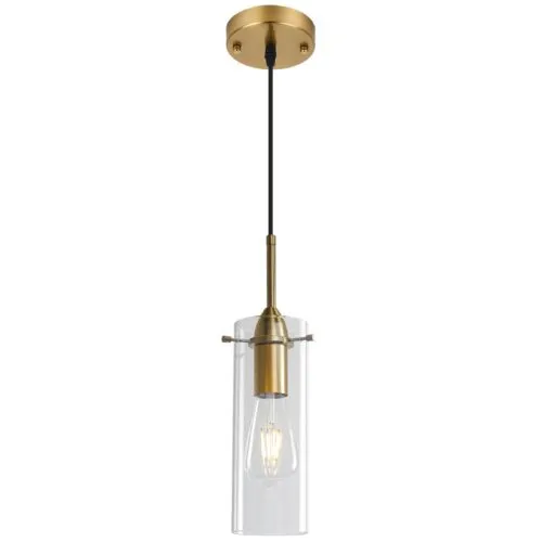 Gold Blown Glass Pendant Light