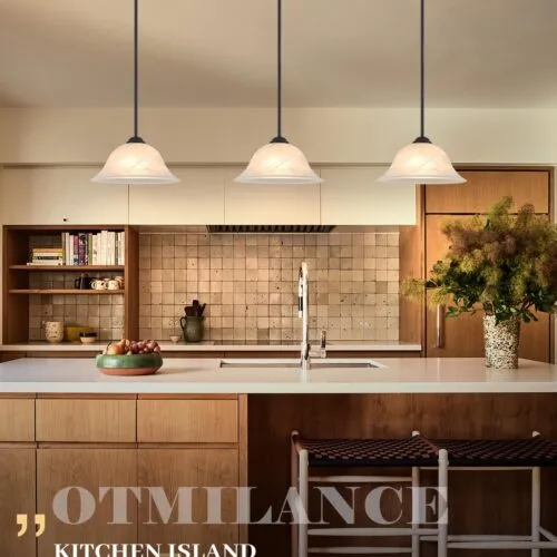 Black Farmhouse Alabaster Glass Pendant Light 11.8