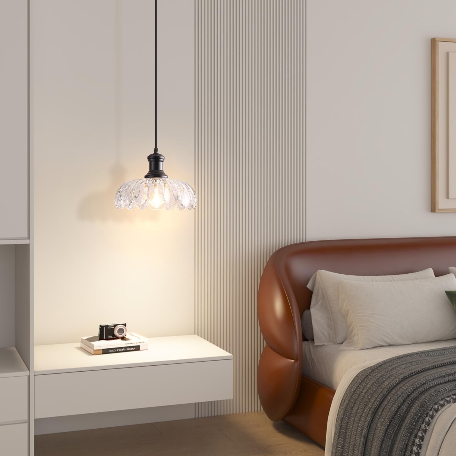Vintage Glass Farmhouse Pendant Light - Image 6