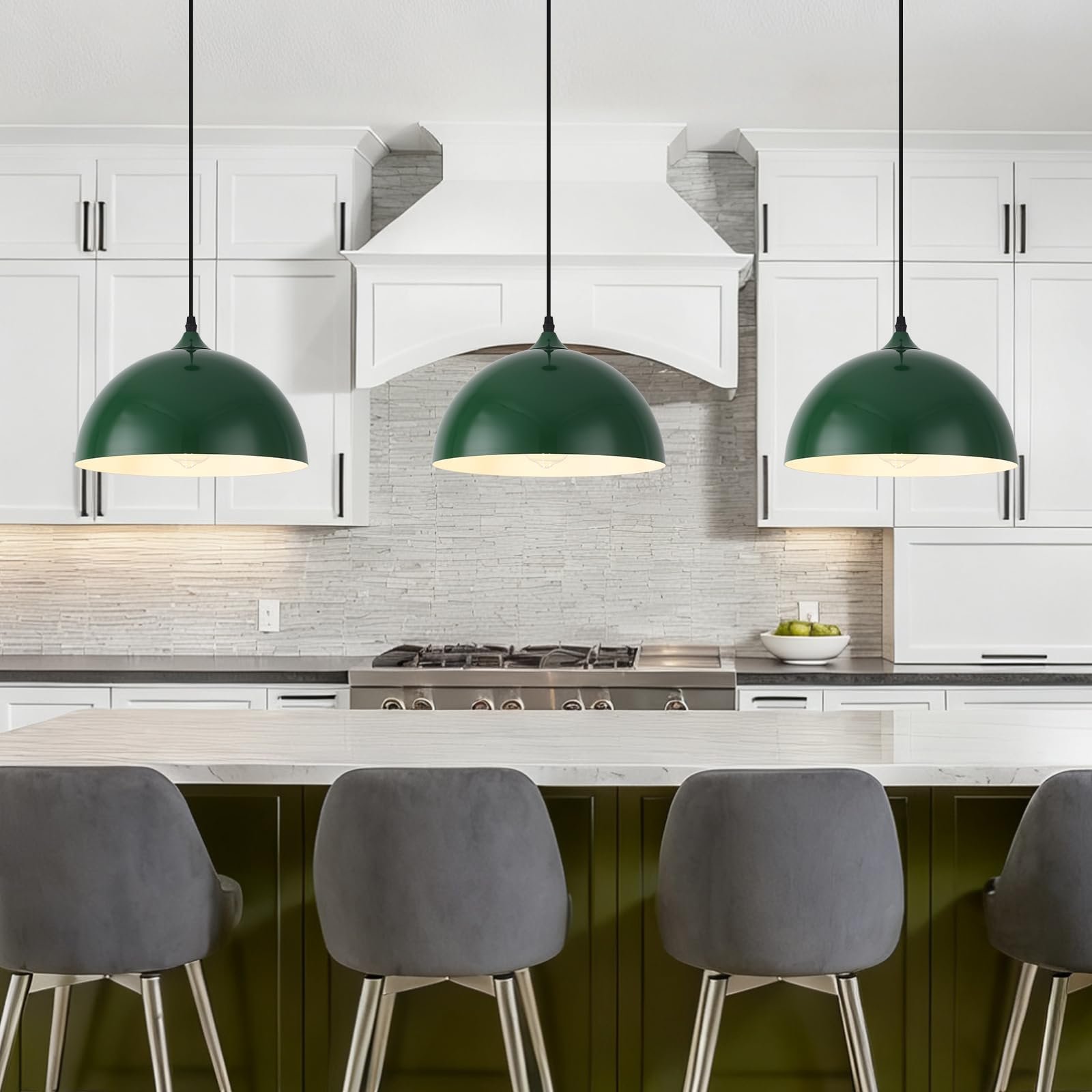 Green Dome Modern Pendant Light - Image 5