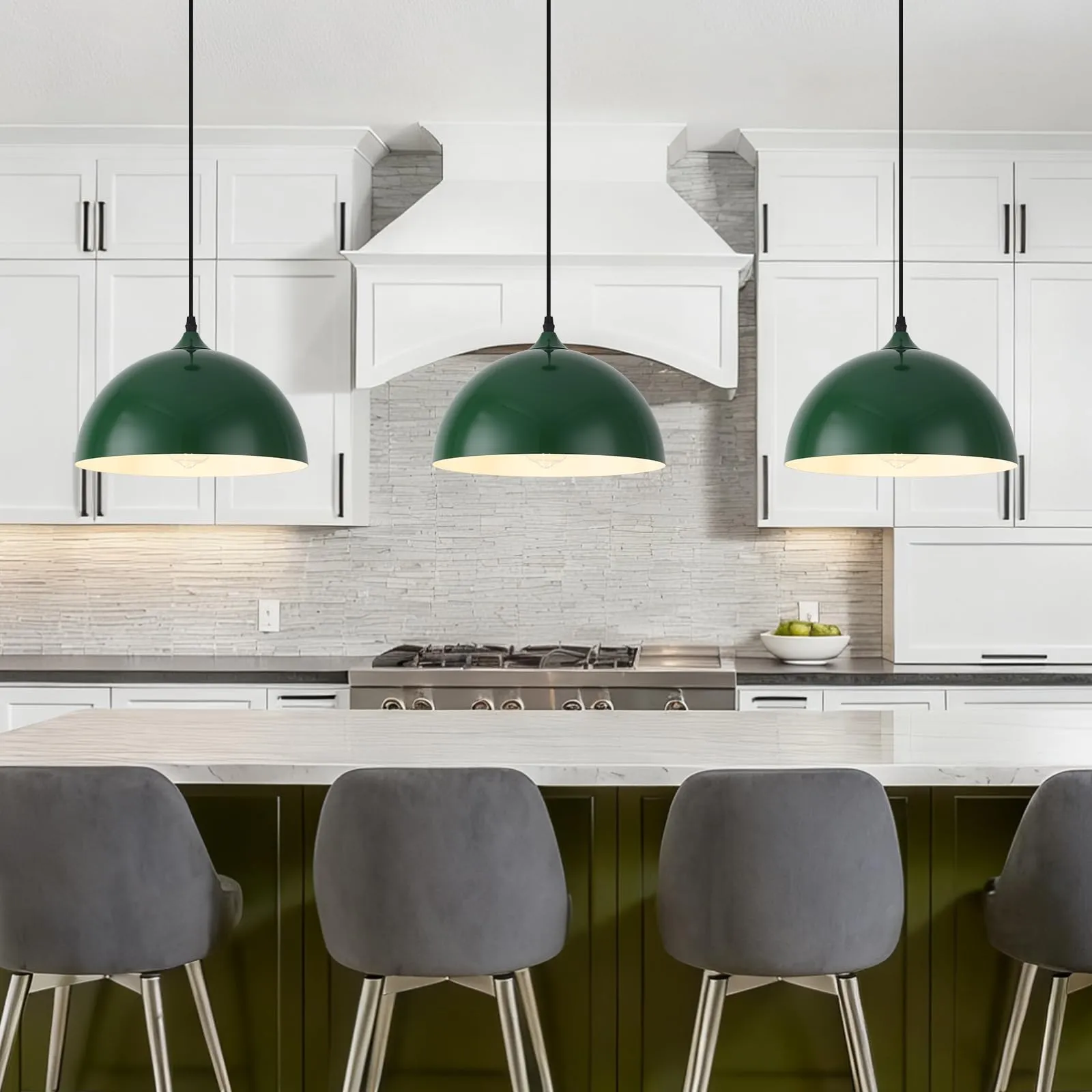 Green Dome Modern Pendant Light - Image 5