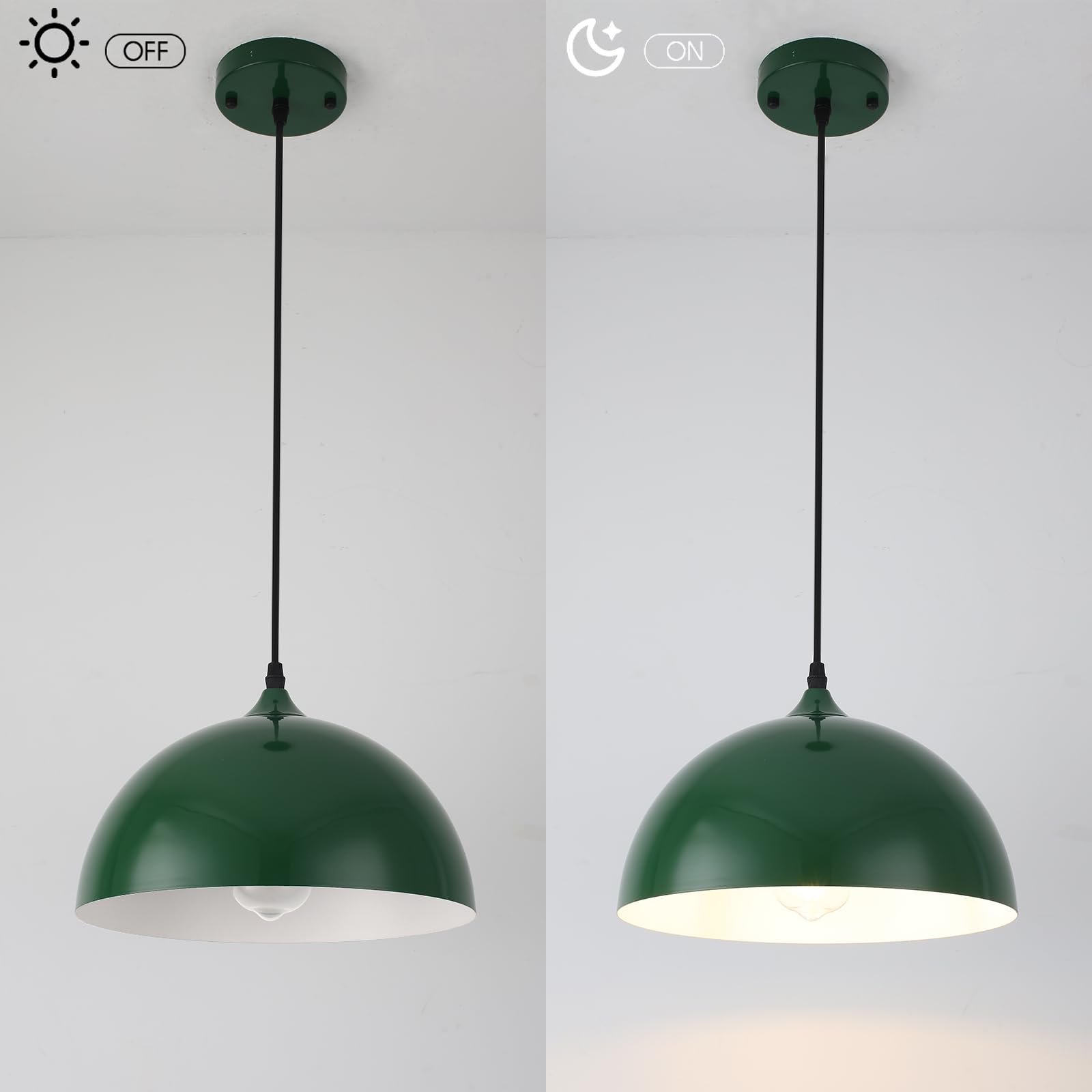 Green Dome Modern Pendant Light - Image 3