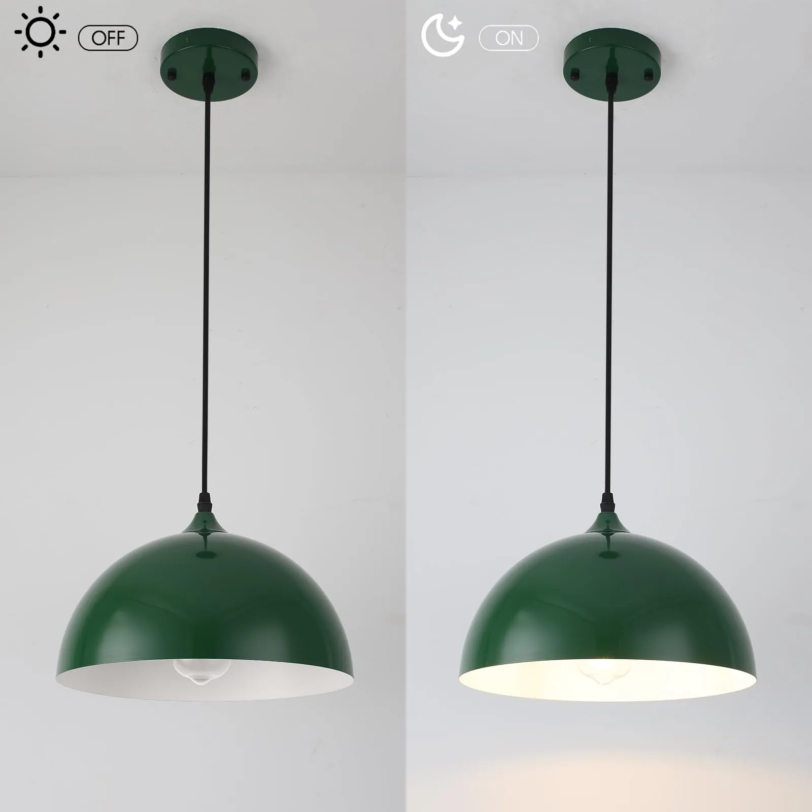 Green Dome Modern Pendant Light - Image 3